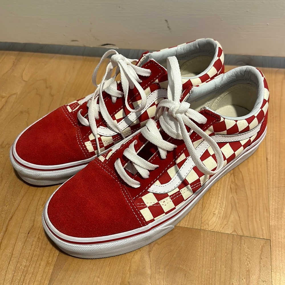 Vans Checkered Red Size9